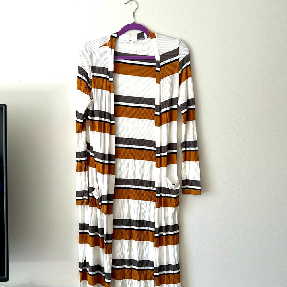 Multi Striped Duster